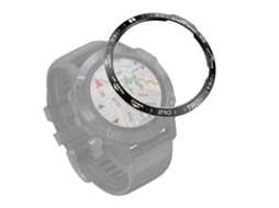 Garmin fenix 6x/6x pro/6x safira relógio inteligente anel moldura de aço, uma versão (anel preto carta branca)