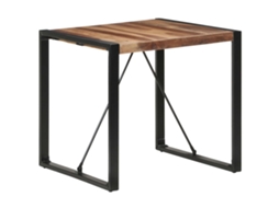 Vidaxl Mesa De Jantar 80x80x75 Cm Madeira Maciça