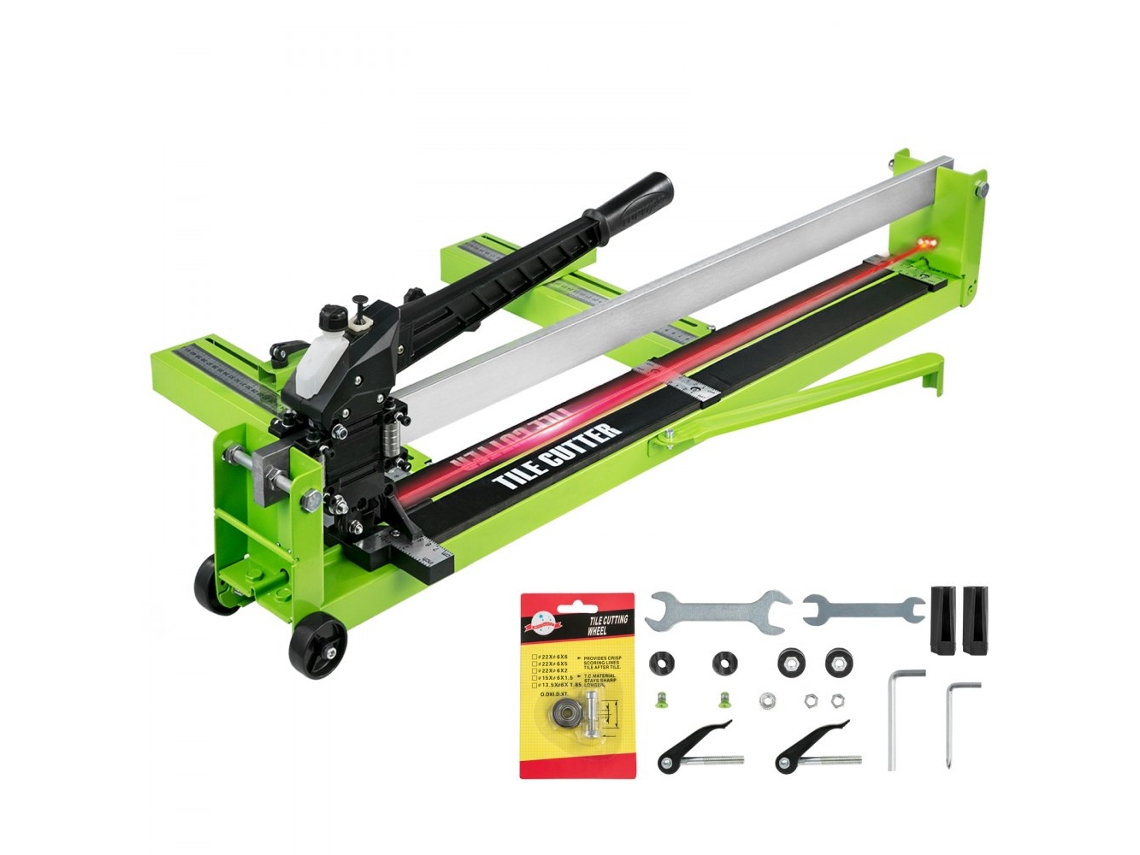 Cortador Manual De Azulejos Profissional 1000 Mm Com Guia A Laser E Base De Aço Tekmaquinas