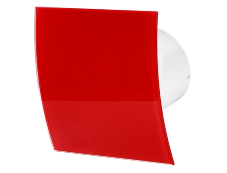 Sensor de Umidade Ventilador Extrator de Vidro Vermelho Brilhante Painel Frontal ESCUDO Ventilação de Teto de Parede AWENTA