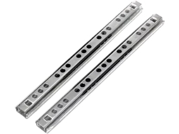 Corrediça Para Gaveta, Guia De Esferas Micro, Duas Seções, Trilho Dobrável De Aço 17mm Largura, Ferragens Para Móveis