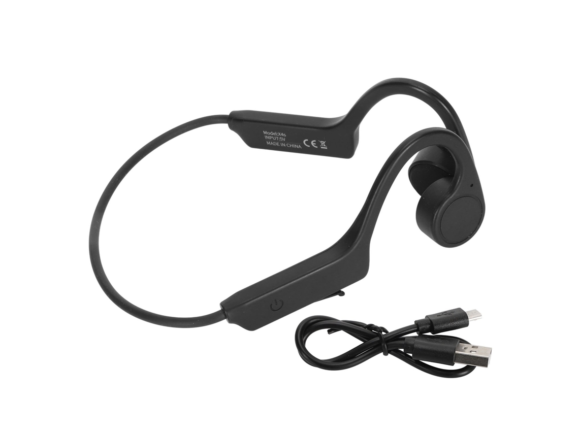 FONE Mali de condução óssea Bluetooth 5.0 IP56 à prova d'água microfone para corrida hiking preto