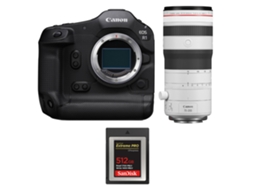 Eos R1 + Rf 70 200mm F/2.8 L Is Usm Z Branco + 1 Sandisk 512gb Extreme Pro Cfexpress Type B + Ebook “20 Dicas para Fotos Que Impressionam” CANON