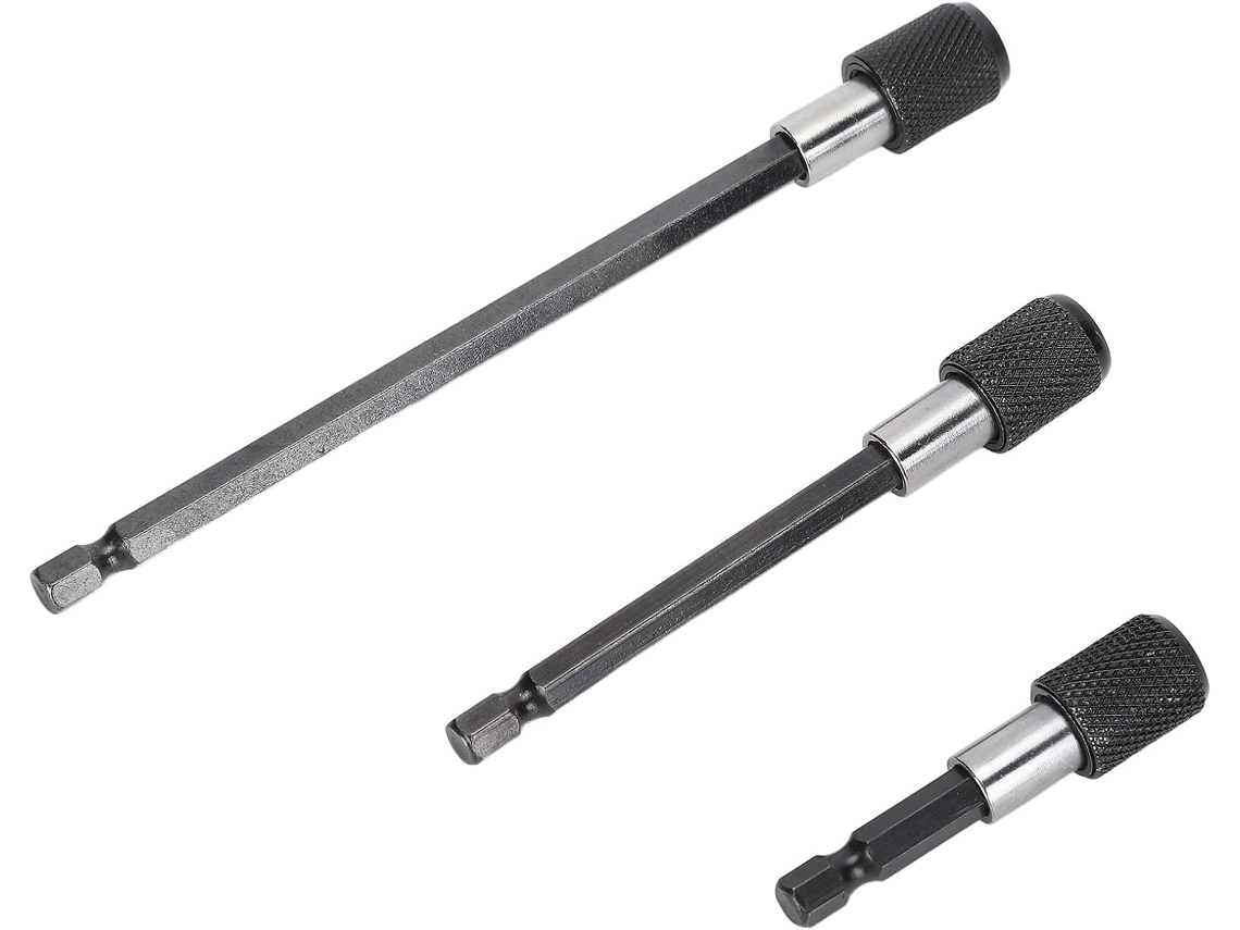 Conjunto De Adaptadores Haste Extensão Hilitand, Suporte Magnético Para Bits Com Haste Hexagonal De 1, 4 Polegadas, Aço