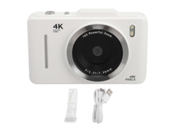 Câmera Digital 4k 48mp com Autofoco Tela Ips 2.8" Zoom 16x Compacta para Vlog Kids Teens
