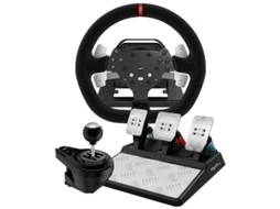 PXN-V103In1 Preto Volante de Corrida 3 em 1