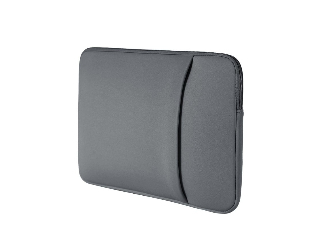 Lurelia Bolsa Para Portátil De 15 Polegadas Caso Capa Protetora Soft Com Zíper Acolchoado Transporte Computador Cinza