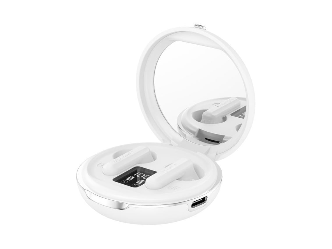 Auriculares Sem Chrons Led YEMAESRE Bluetooth Branco