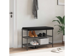 Vidaxl Almofada De Banco Veludo Preto Profundidade 35 Cm