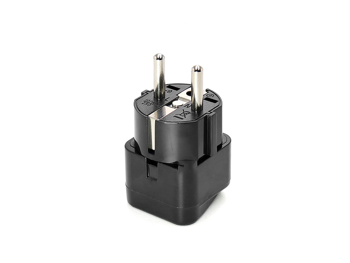 Adaptador De Tomada, Padrão Europeu(para Alemanha, França, Coreia Do Sul E Rússia)