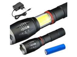 Lanterna com 1 Led Xpe 10W 5 Níveis Luz Zoom 800Lm Well