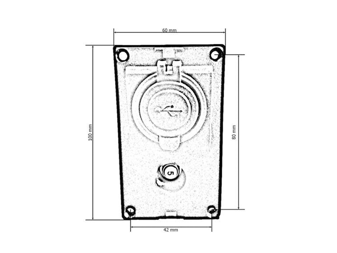 Laxiscreed Carregador Usb Com 2 Portas E Saída 12v Para Carros E Veículos