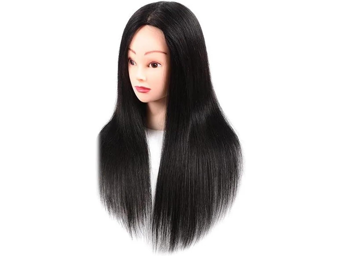Cabeça de boneca com cabelo natural SFUSHOS