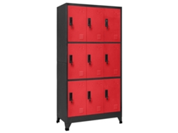 Locker Cabinet, Locker Cabinets Vidaxl Antracite Aço (n/a)