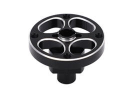 Conector de Eixo Reto em Liga de Alumínio Preto, Universal, para Reparo de Carros RC, Outcast, 1/7, 1/8 S/MARCA