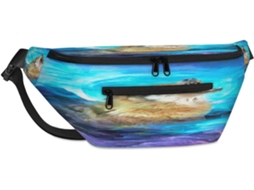 Bolsa de Ombro Unissex Tropicallife Galaxy Space Wolf para Homens e Mulheres 38 X 25 9 X 19 Cm Impermeável Des