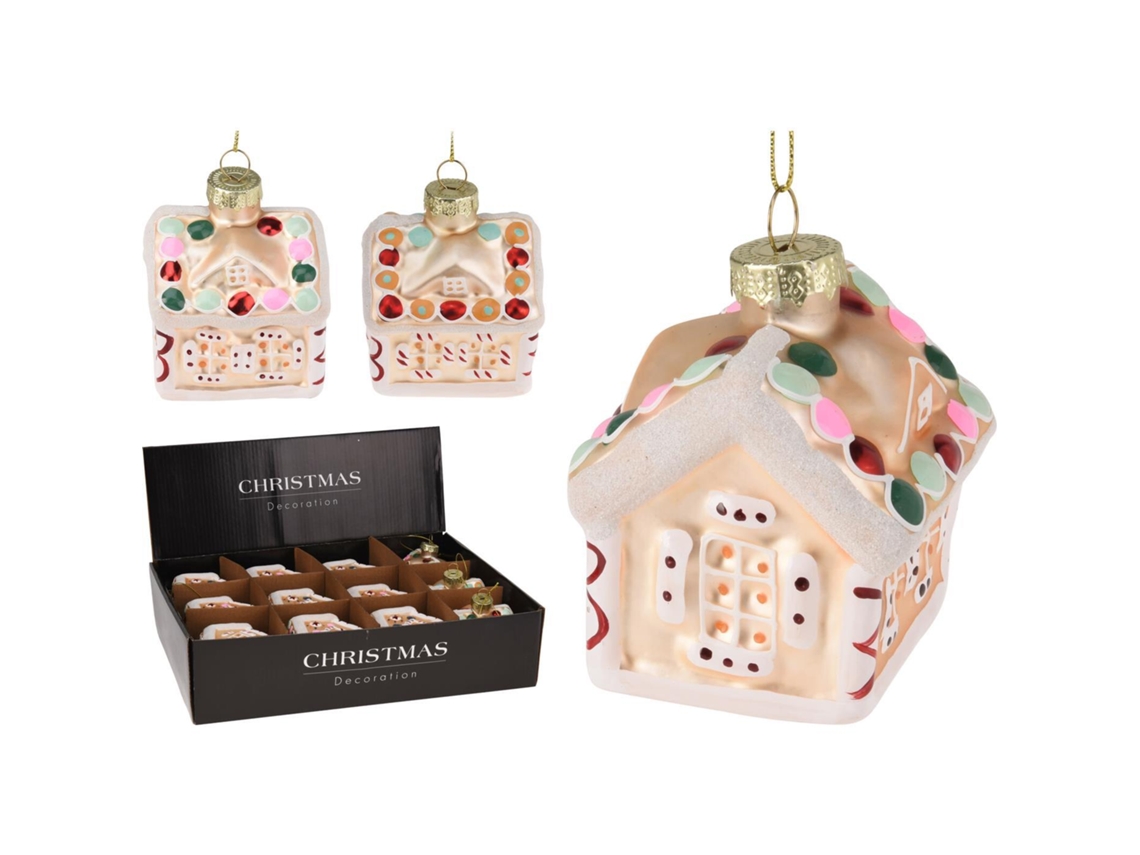 Decoração Para Pendurar, Casa De Vidro, 8cm, Modelo Assortido, Natal, Enfeites De Natal, Decorações De Natal