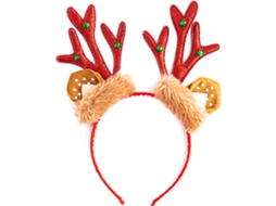 Chifres de Natal com Faixa de Chifre Vermelho AURUM