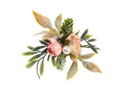 Aro De Guardanapo De Pinha Double Rose Para Decora Mesa