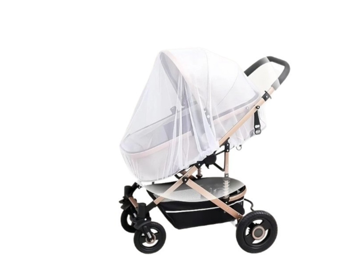 Mosquiteiro Integral Transparente Universal Para Carrinho De Bebê, Malha De Poliéster Compacta Anti-mosquitos E Anti-poeira