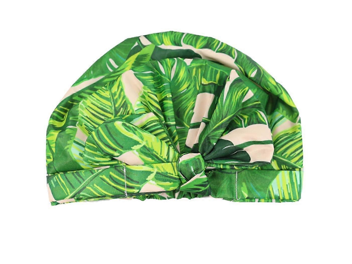 Touca De Banho Impermeável Feminina Com Laço Elástico, Touca De Banho Com Estampa Fofa Para Dormir.