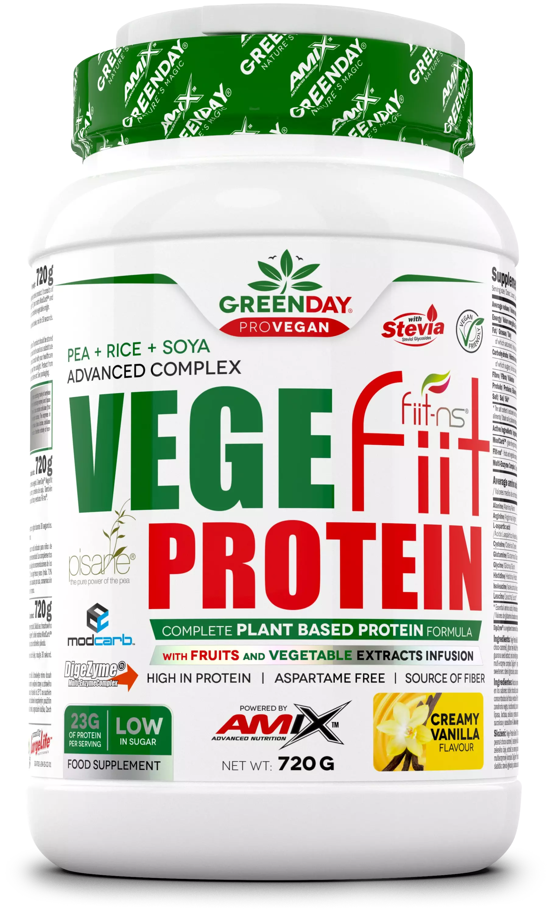 Amix Greenday Vegefiit Protein - Proteina Vegetal 720 Gr