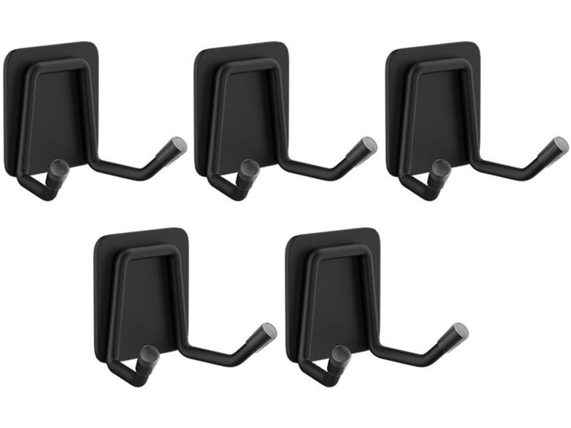 Conjunto De 5 Ganchos Aço Inoxidável Para Parede, Sem Necessidade