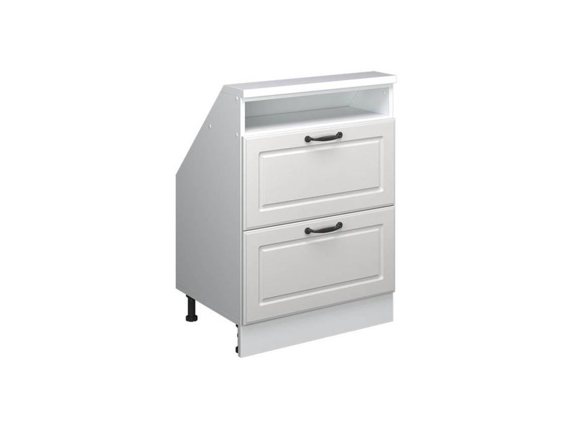 Móvel De Armazenamento Embaixo Da Inclinação Rion, Com 2 Gavetas, Branco Country/branco, Branco, Vicco