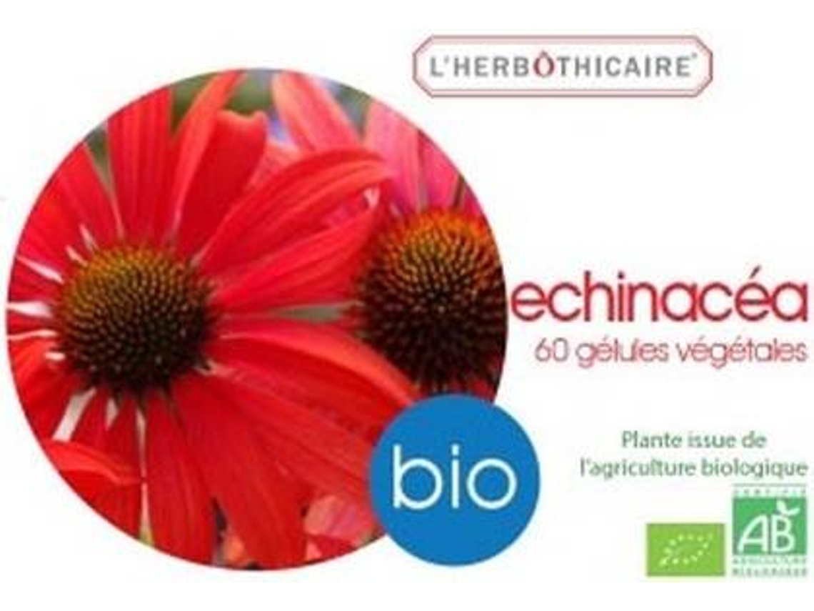 Suplemento Alimentar L'HERBOTHICAIRE Raiz Orgânica De Equinácea (60 cápsulas de 210mg)