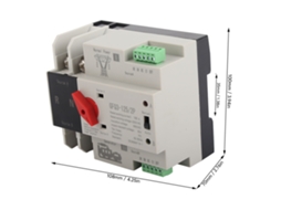 Interruptor De Transferência Automática Dual Power 2p 100a, Retardante À Chamas, Para Gerador Ac220v