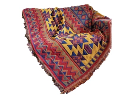 Manta De Sofá Com Bommel, Capa Para Sofá, Colcha, Manta De Viagem, Capa De Cadeira, Manta Decorativa 130x180 Cm Hiasdfls
