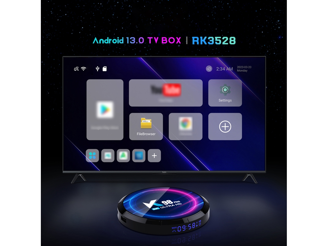 Caixa de Tv LAXISCREED Android 13 4k Wifi6