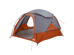 Conjunto 1 Barraca De Camping Vidaxl Cinzento Poliéster (4 Pessoas)