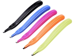 Conjunto de 5 Canetas Removedoras Grampos Fáceis Usar, Cores Sortidas, Material Alta Resistência, Ferramenta P