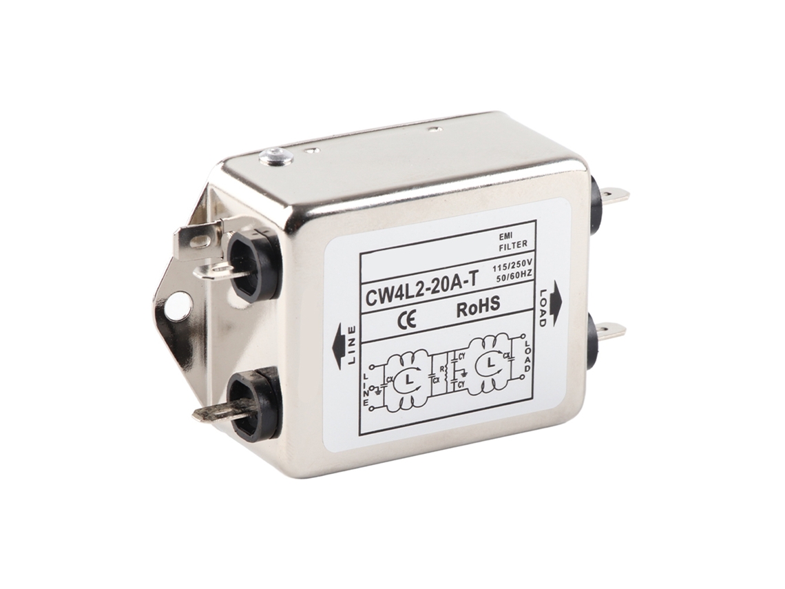 Laxiscreed Filtro Emi Para Linha De Alimentação, Compatível Com 115v/250v E 50/60hz