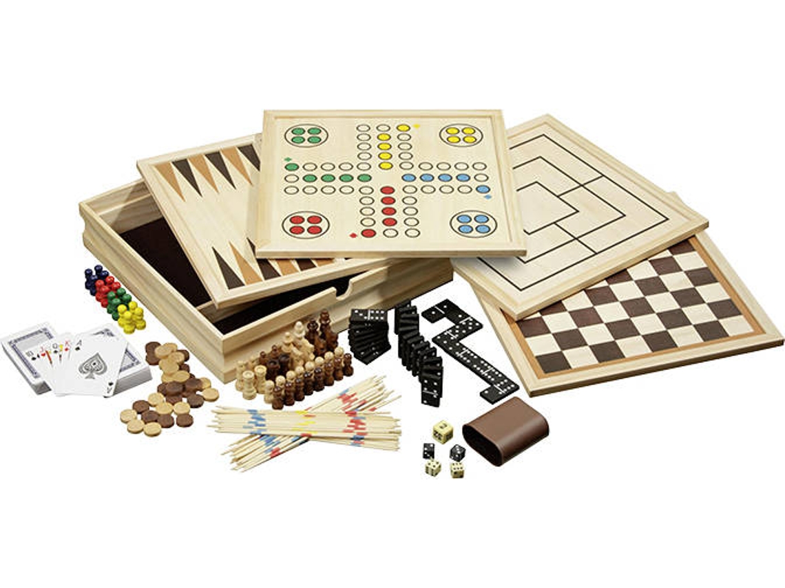 Conjunto Philos de 10 Puzzles em Madeira