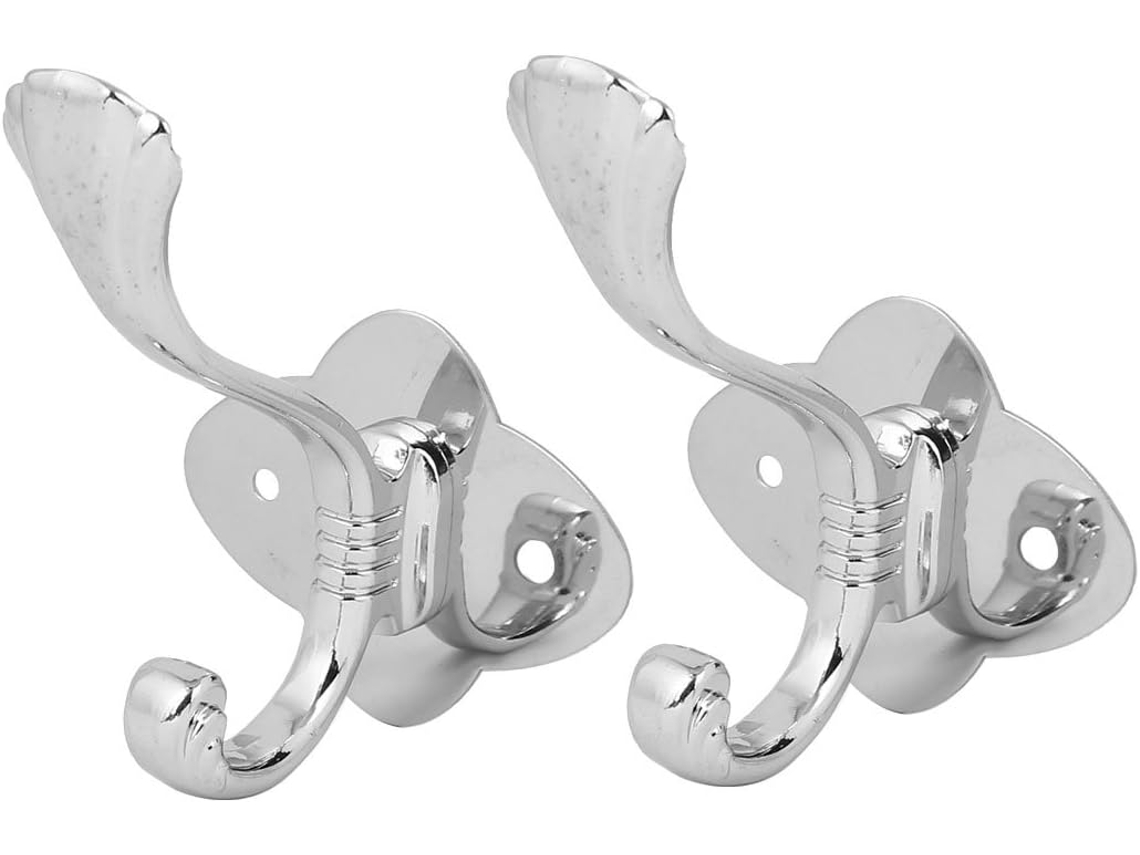 Conjunto de 2 Acessórios para Banheiro: Cabides Parede em Aço Inoxidável CHABERLU