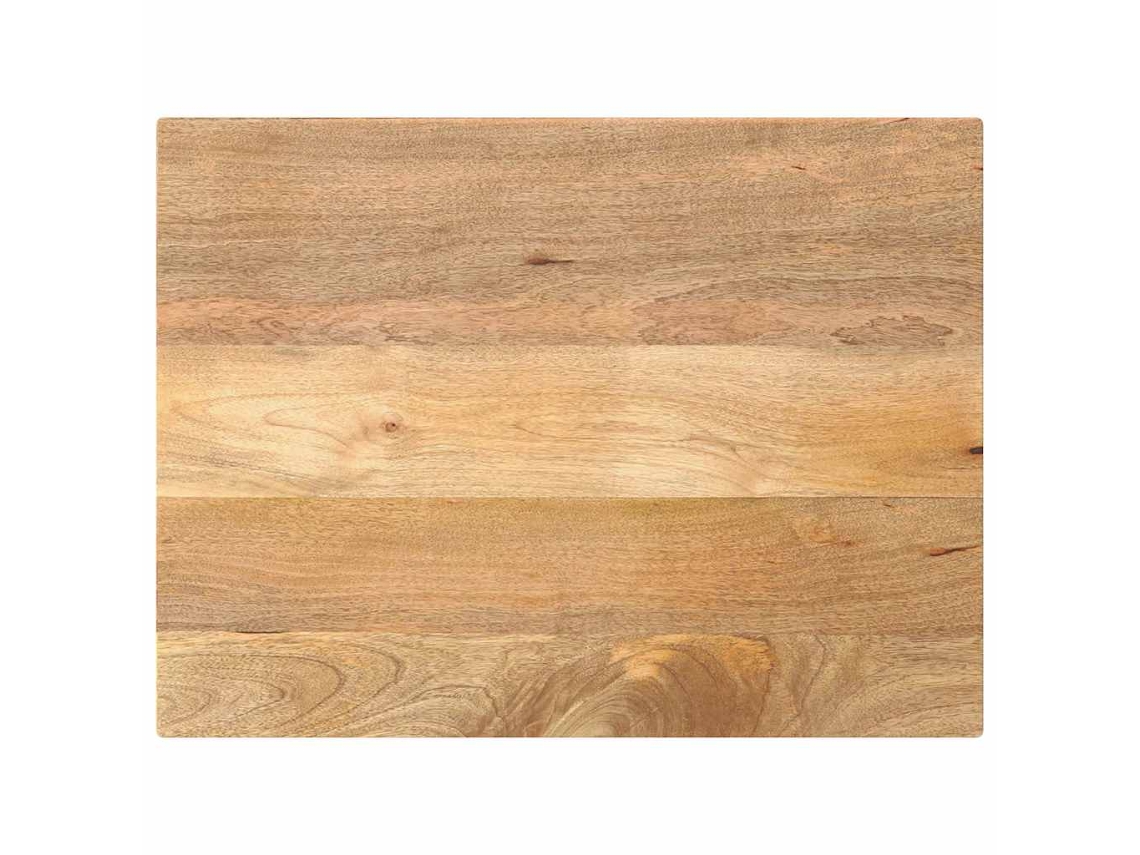 Vidaxl Tampo De Mesa Retangular 90x70x2,5 Cm Mangueira Maciça