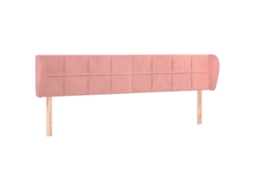 Headboard, Headboards Vidaxl Cor-de-rosa Veludo (183 X 23 X 78/88 Cm)