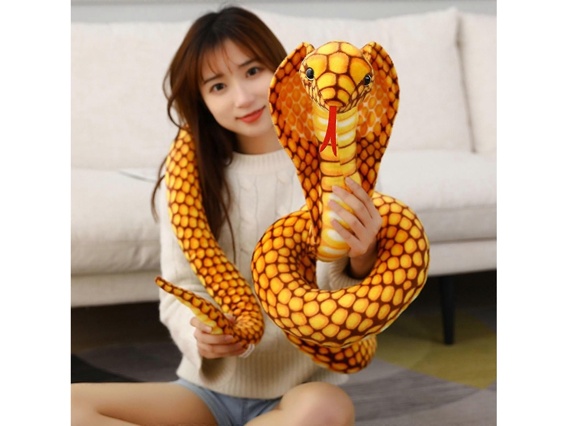 Cobra de Pelúcia Grande 2026, Brinquedo de Pelúcia em Formato de Cobra, Ideal para Abraçar, Auxiliar no Sono e Aliviar a Ansiedade TAISHENGDA