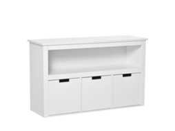 Aparador de Sala de Estar Mdf Cor Branco 102x33x61.5cm Homcom