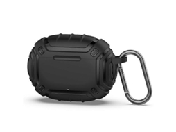 Capa protetora de espuma TPU resistente a impactos com clipe de metal para fones de ouvido Beats Studio Buds / Buds+. GIECY