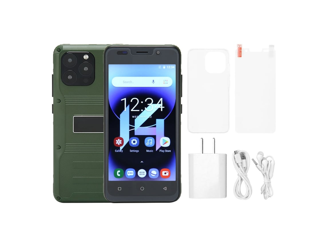 Smartphone Resistente (4gb De Ram 32gb De Armazenamento) Com Tela De 5,0 Polegadas, 3g, Dual Sim E Desbloqueado Para Uso Ao Ar Livre