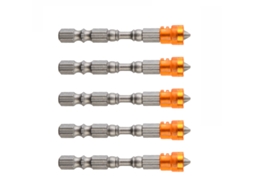 5 Peças Broca Parafuso Cruzado S2 Aço Liga Magnético Cabo Hexagonal Ferramenta Conjunto Kit Amarelo