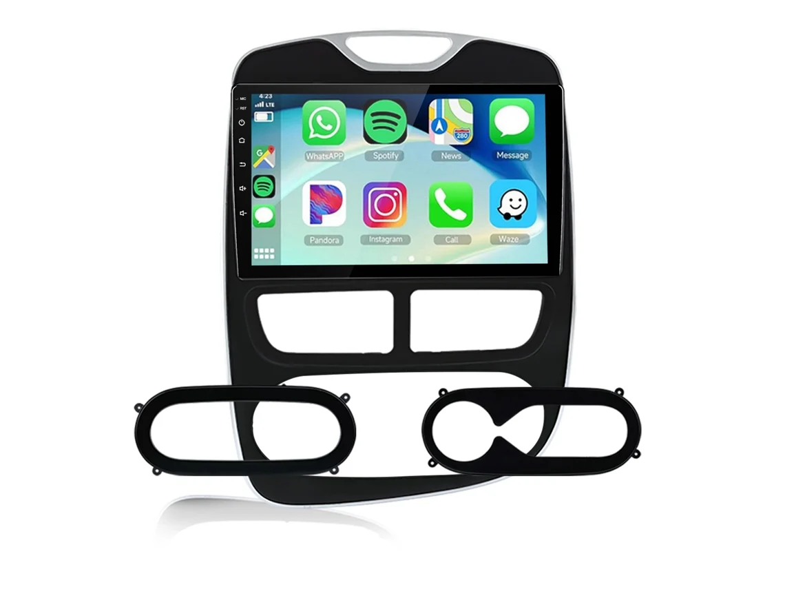 Rádio Android 10 Para Renault Clio Iv 2012 2016 | Android 14, 8 Core, 4gb64gb | Carplay/android Auto Sem Fio | Com Dsp Junsun