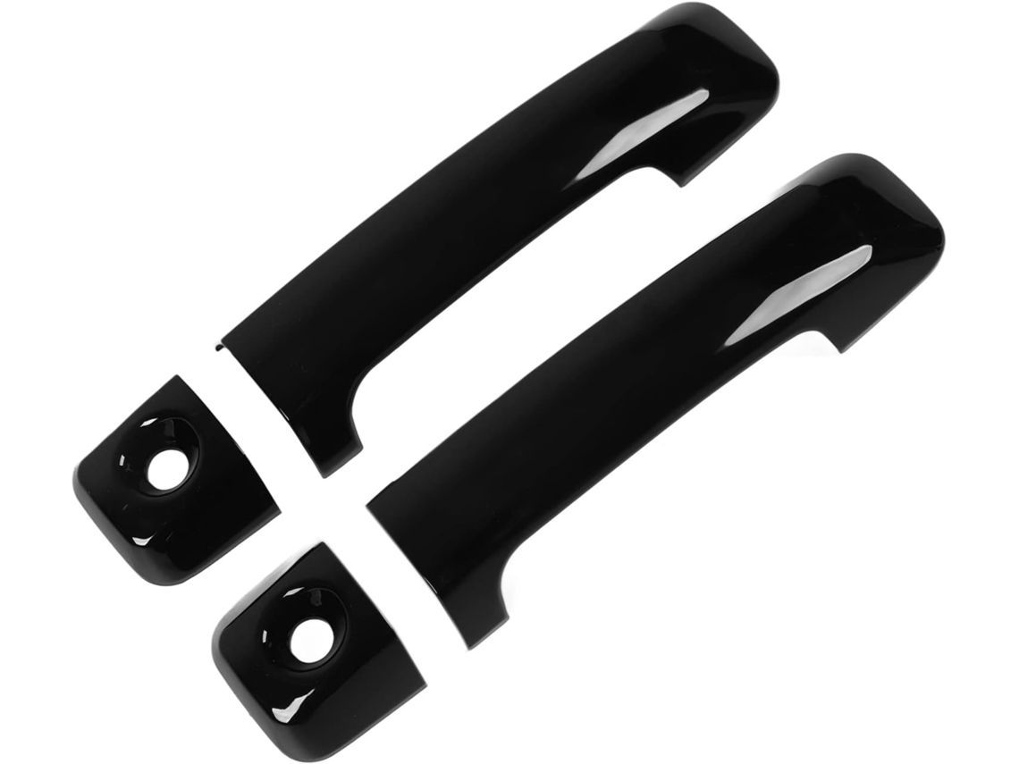 Revestimento Protetor Externo Para Maçaneta Tipo Tartaruga Fj Cruiser, Preto Brilhante, Fácil Instalação, Protege Contra