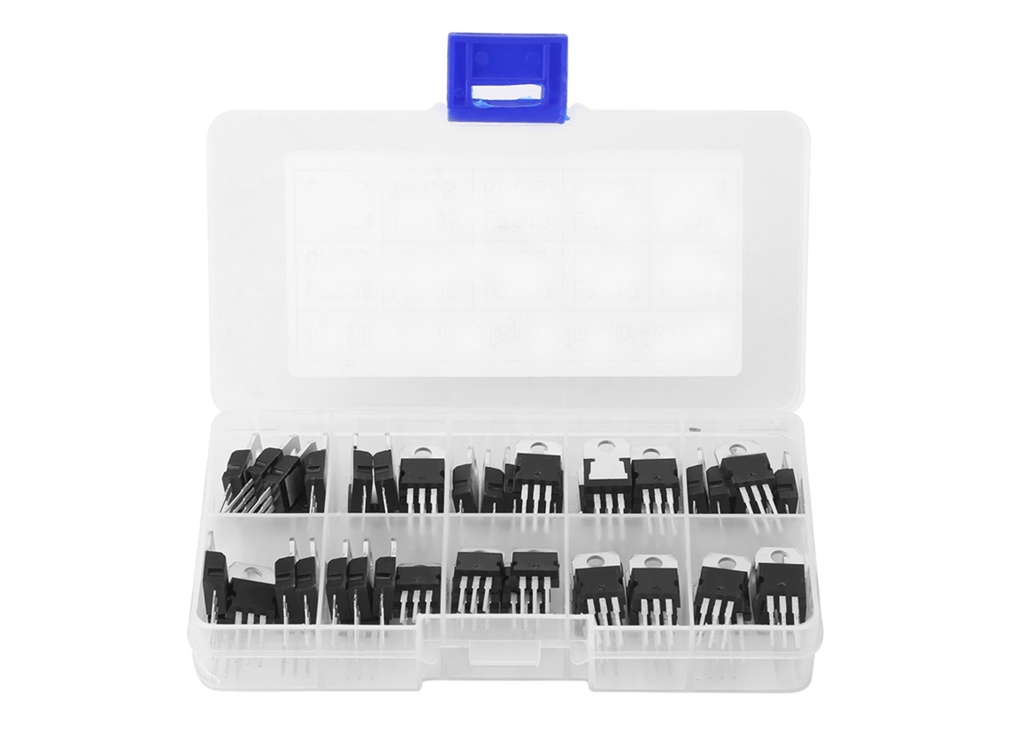 Kit de Transistores 60pcs com L7805CV e LM317T | S/MARCA