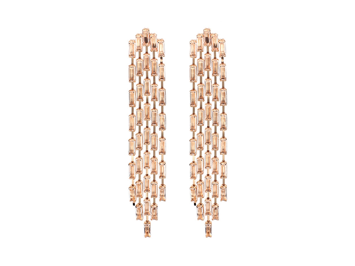 Brincos Pendentes Tassel Ocidental Decoração Ouro