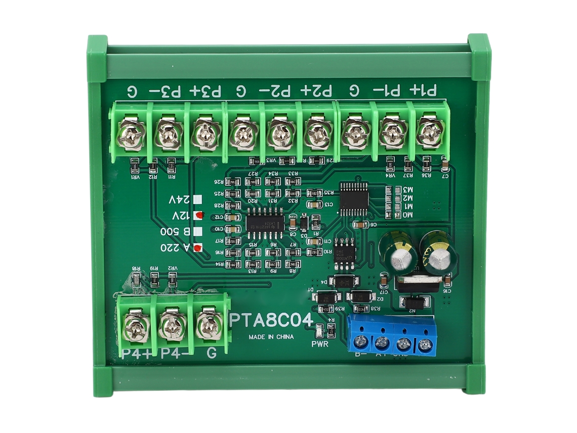 Módulo Sensor Temperatura Pt100 Rtd Rs485 com Rail Guide 40℃ a +220℃ Dc24v