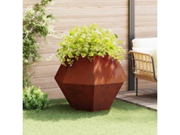 Vidaxl Floreira Ferro Enferrujado 100 X 100 X 80 Cm Aço Corten